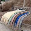 Luxury Solid Color Sofa Sets Cover Thick Sofa Slipcovers L Shaped Sofa Towel Lace Decor Couch Covers for Living Room
