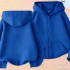Nuove Felpe con Cappuccio Bambino Colore Unico Ragazzo Zip Primavera Autunno Ragazza Casual Felpa con Zip Felpe Bambino Felpa
