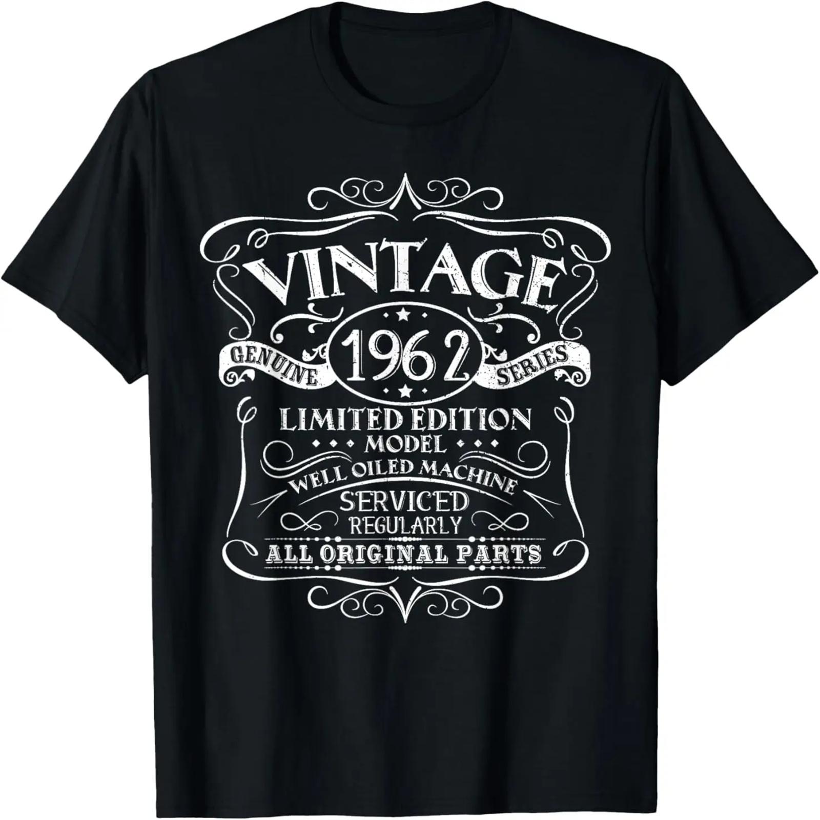 

Vintage 1962 62nd Birthday All Original Parts Design T-Shirt S