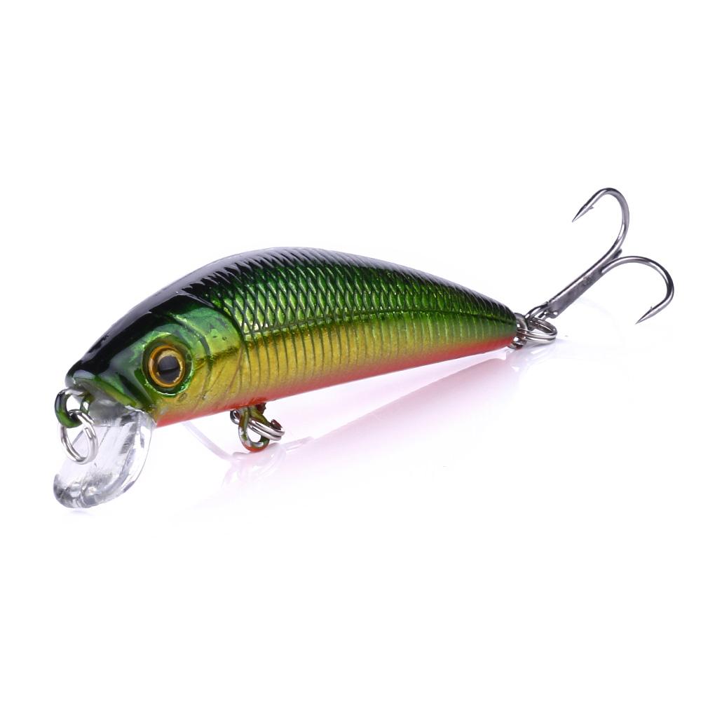 HENGJIA 1Pc/8pcs Lifelike Minnow Fishing Lure Wobbler Bass Pike Trout Hard  Bait Float Fishing Tackle