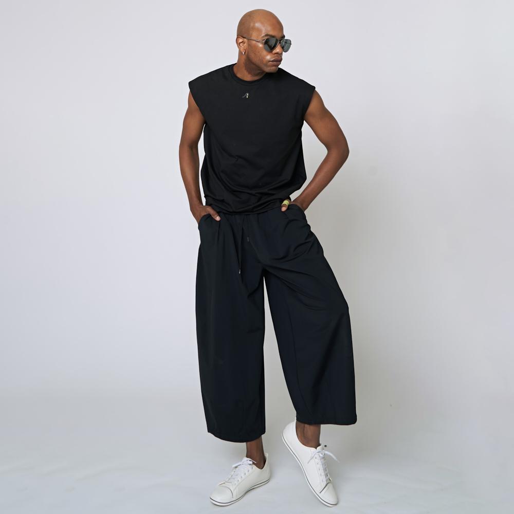 ATHPLATFORM Au31Pt03 Tech Wide Pants_Black