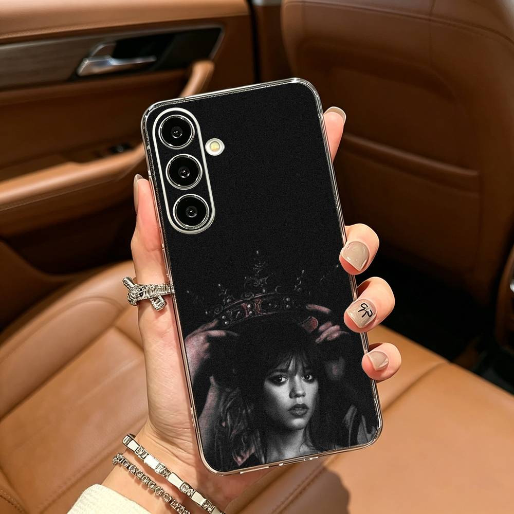 Famous actress--Actress J-Jenna-O- Ortega Clear Phone Case for Samsung Galaxy A71, A70, A52, A51, A40, A30