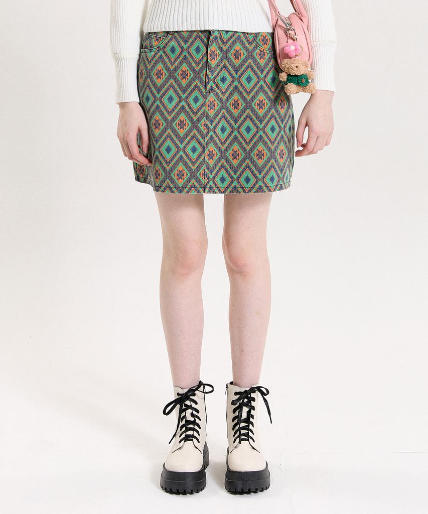 PINK PINEAPPLE Hippie Mini Skirt_Mix