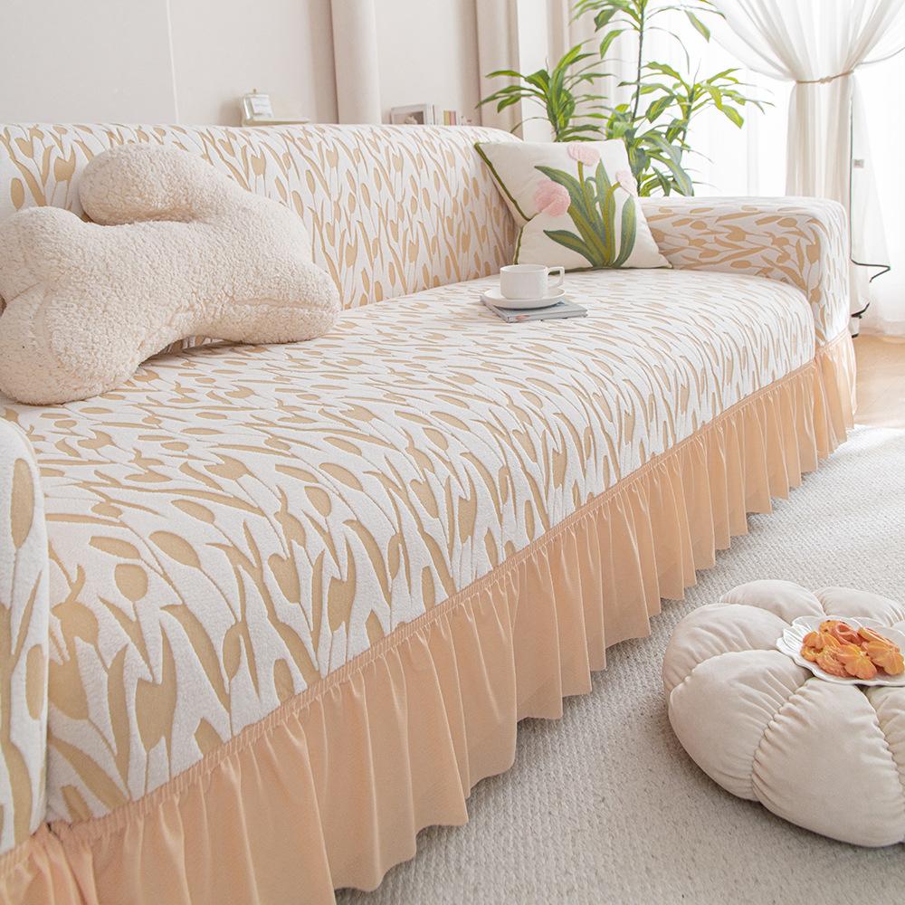 The New Sofa Cover for The Living Room Exudes A Modern Light Luxury and High End Feel and Is Suitable for All Seasons with A Full Package