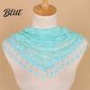 Sheer Lace Triangle Bandana Rose Tassel Scarf for Women Elegant Hollow Floral Women Shawl Versatile Lightweight Head Wrap Parties And Photoshoots