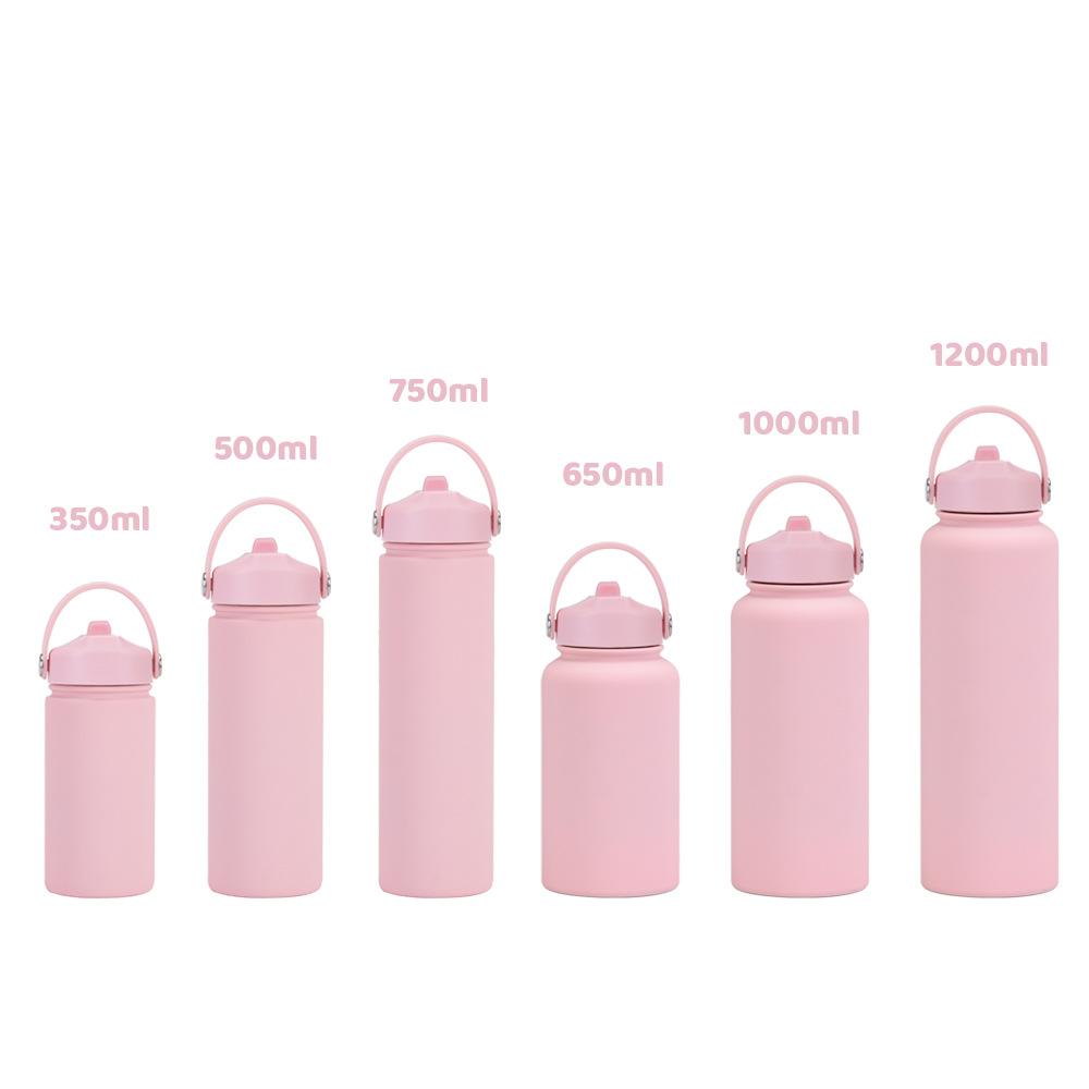 350Ml Stainless Steel Sports Water Cup Wide Mouth Portable Bottle 316L Suction Nozzle Thermos Cup