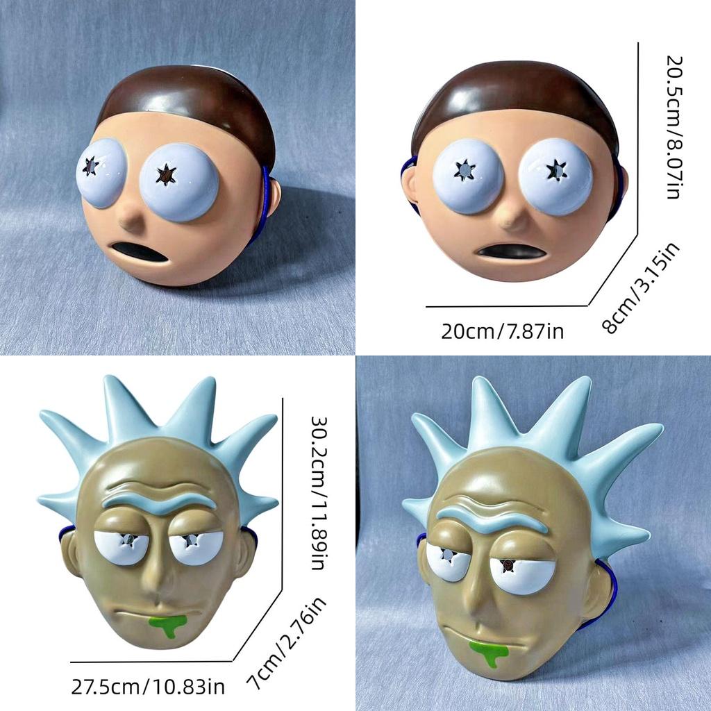 Lustige Rick-und-Morty-Professor-PVC-Maske für Halloween-Cosplay