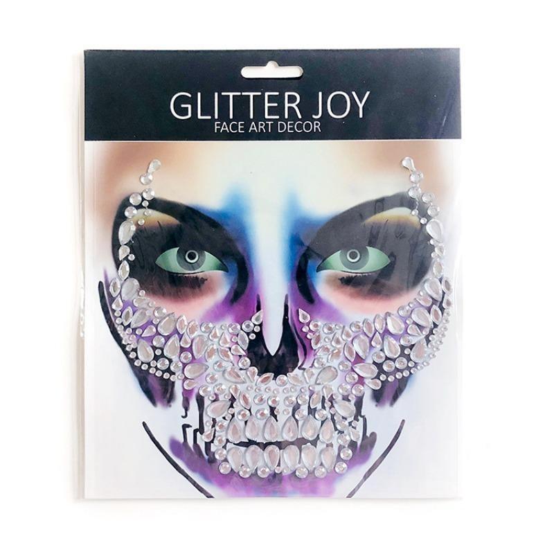 3D Rhinestone Bright Face Stickers for Festival Glitter Makeup Jewelry Sticker On Face Crystals Diamonds Decoration