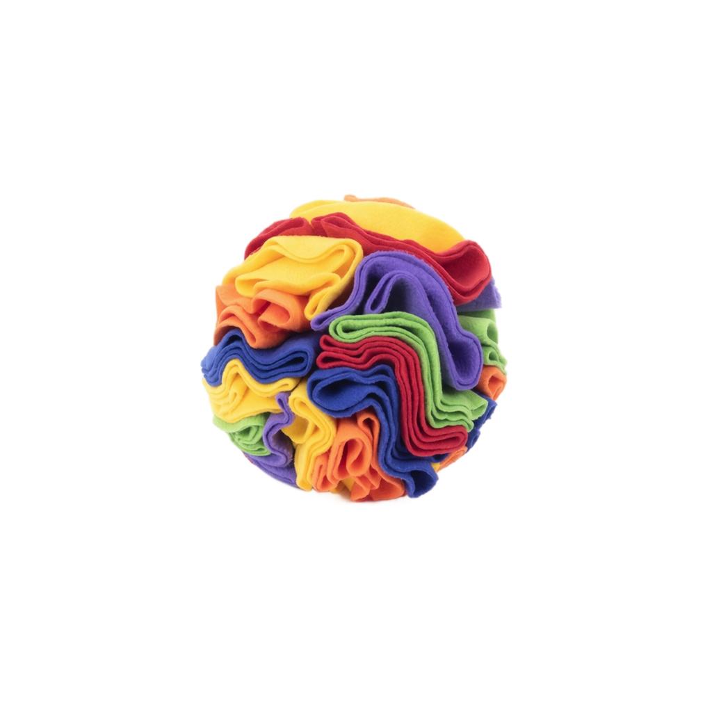 Interactive Snuffle Ball for Dogs Pet Sniffing Toy Slow Feeder Treat Puzzle Ball Durable Soft Material Enrichment Activity for Pets