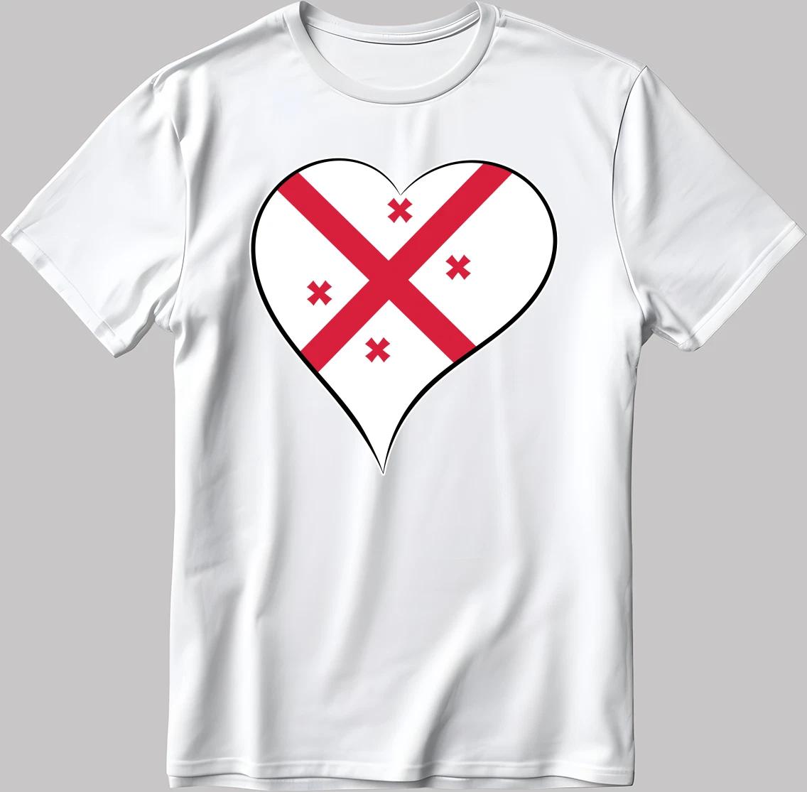 Georgia Eurovision Song Contest Malmö 2024 White-Black Men/Women T Shirt Q014 M