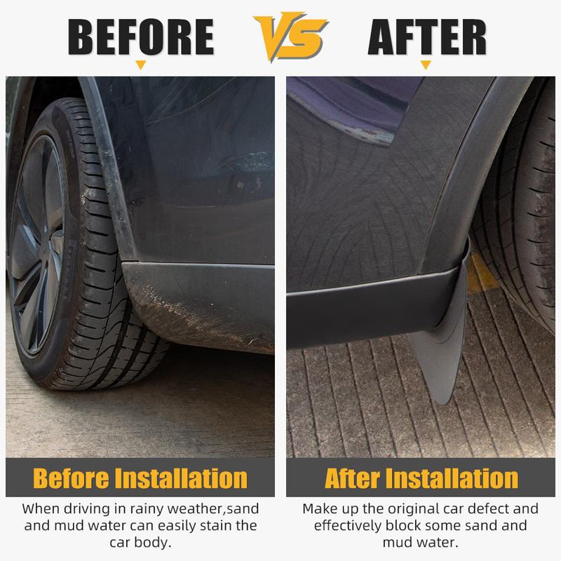 1Set Automotive Tire Mudguard For Tesla Model Y 2025 2026 Waterproof Prevent Mud Splashing Car Mud Flap Fender Trim Accessories