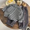 Kids Casual Long-Sleeve Set, Comfortable Daily Wear Outfits