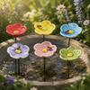 3pcs Ceramic Bee Butterfly Water Dispenser Colorful Artificial Flower  Garden Stake