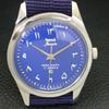 VINTAGE HMT JANATA HAND-WINDING INDIAN MENS BLUE COLOR DIAL WATCH a702058-5 R208-a702058
