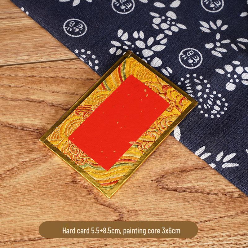 Calligraphy Desk Ornament: Creative Song Brocade Display, Xuan Paper DIY Card, Decorative Cultural Picture Frame Gift