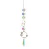 Star Sun Catcher Faux Crystal Prism Rainbow Maker Stars And Moon Colorful Hanging Suncatcher for Window Home Garden Decoration