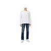 Calvin Klein Jeans Letter Comfortable Casual Loose Fit Round Neck Long Sleeve T-Shirt 2-Pack Unisex Tops Bright-White J400464-YAF