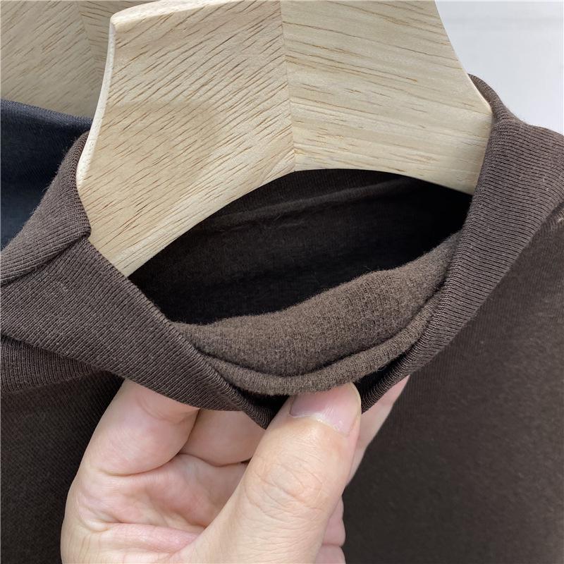 Trendy Women's Slim-Fit Brushed Fleece Mid-Neck Top for Spring/Winter 2026