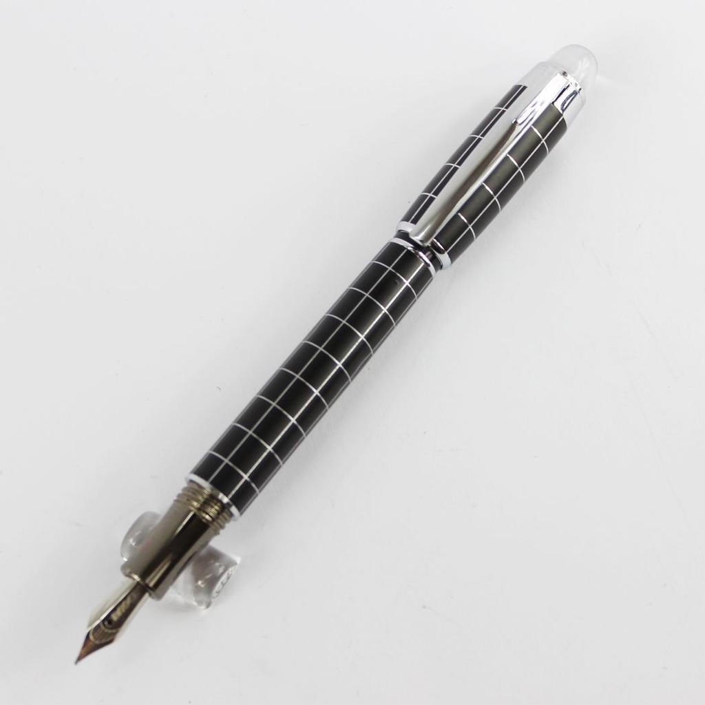 Gullor Silver Cross Line Pen 79 Fountain Pen with Fashion Elegant Baoer Black