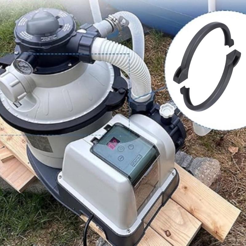 Sandfilterpumpen-Klemmkragenringe Flanschventile Klemme Poolwartungsset Ersatzteil Geeignet für Filtrationssysteme