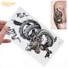 Autocollant de tatouage amovible jetable Dragon