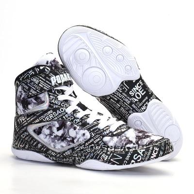 Men's Elastic Boxing Shoes Women High-top Wrestling Shoes Anti-slip Free Sparring Trainers Sanda Sneakers Gym Training Shoes