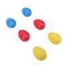 12Pcs Plastic Egg Shakers Percussion Instruments Easter Party 3 Colors Lightweight Educational Rhythm Tool for