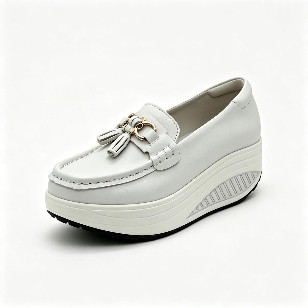 Women's 2025 Low-Cut Thick-Soled Woven Casual Shoes - Lightweight, Comfortable, Popular Model