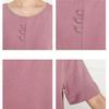 Cotton Silk Mother's Wear Thin Three-button Suit Solid Color Casual Home Service Can Be Worn Outside