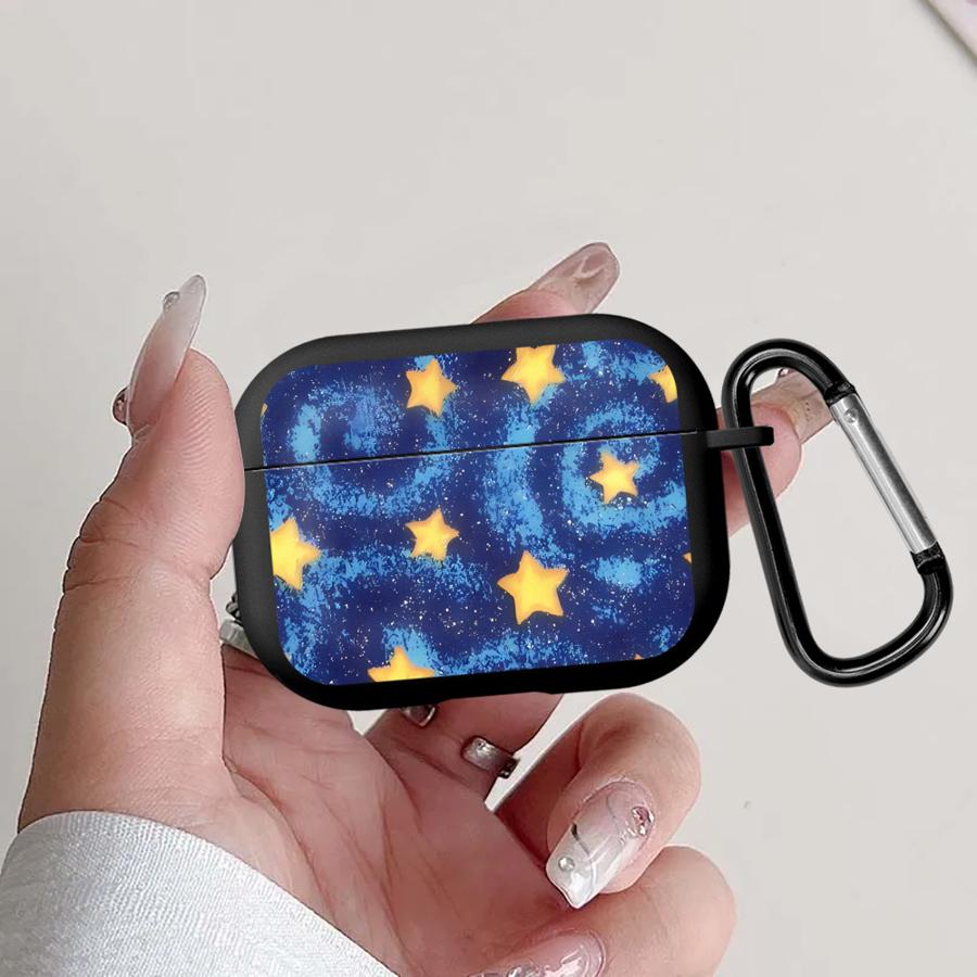 Hülle Für Airpods Pro3 4 Pro2 Pro 2 3 1 Kopfhörerhüllen Abdeckung Blauer Sternenhimmel