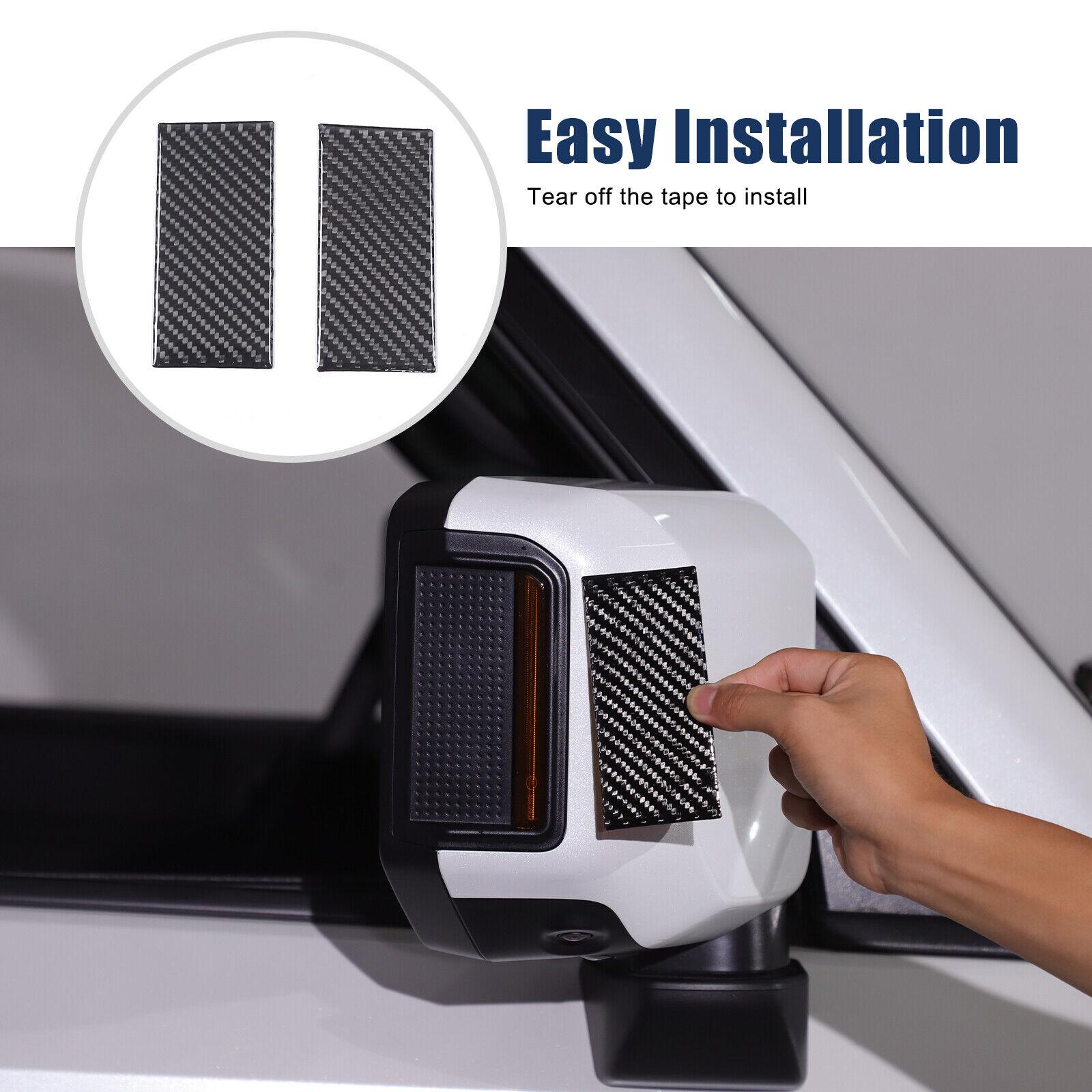 Carbon Exterior Rearview Mirror Sticker For Toyota Land Cruiser Prado LC250 24+