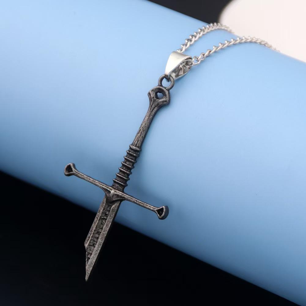Lord of the Rings necklace, Nasir Holy Sword, Aragon broken sword pendant necklace, eco-friendly accessory