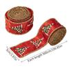 1PC Small Tree Pattern Festive Ribbon Embroidered Christmas Satin Ribbon 5mx5cm