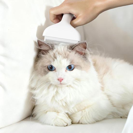 Pet Loose Hair Remover Soft Gentle Cat Grooming Brush Double-sided Loose Hair Catcher Lint Remover for Furniture Clothes Sofa Carpet
