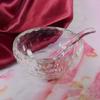 Easy To Clean Transparent Crystal Glass Spoon Elegant Exquisite Condiment Spoons Smooth Household Dessert Teaspoons Bar
