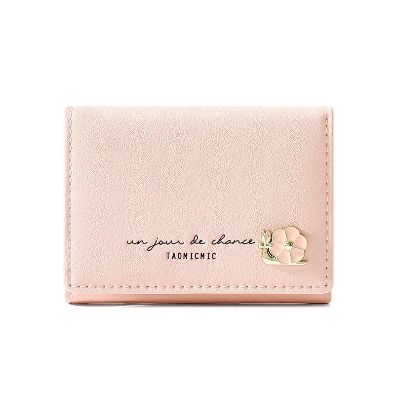 2025 Korean & Japanese Fresh Style Women's Tri-fold Ultra-thin Short Wallet - Trendy Coin Purse for Girls & Students