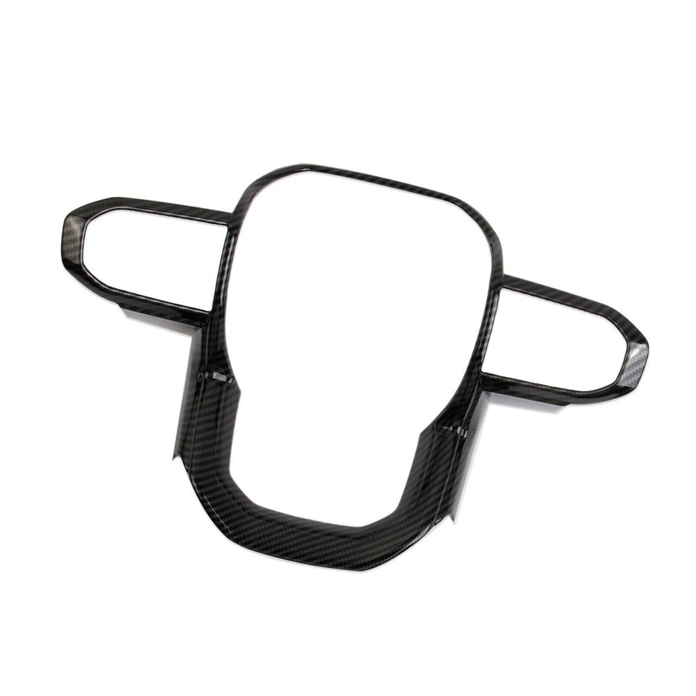 Carbon Fiber Look Steering Wheel Trim Cover Decor Molded For Chevrolet Colorado 2023+