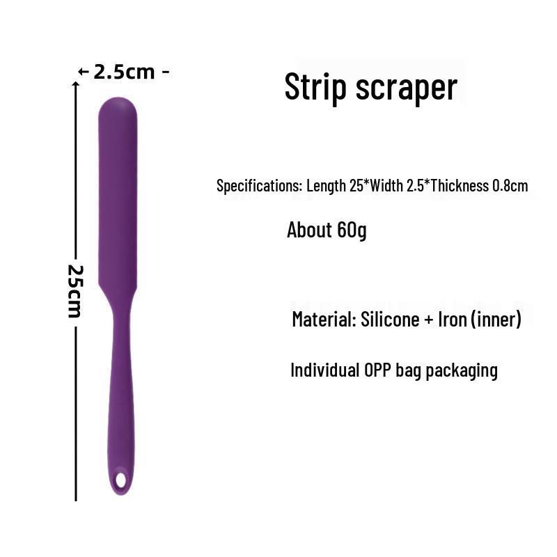 Силиконовые кухонные принадлежности для выпечки: Набор из 4 кремовых лопаток и кондитерских шпателей