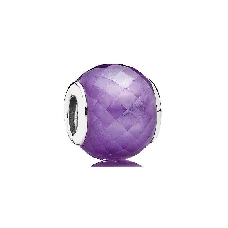 2024 New 925 Sterling Silver Plated Luminous Glass Charm Bule Merano Rainbow Bead Fit Original Diy Bracelet Jewelry Clip