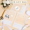 8pcs Clear Plastic Gift Bag with Ribbon Treat Bags Party Favor Bags Handbag Thank You Bags with Handle Gift Wrap Bags Gift Packaging Bag