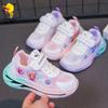 2025 summer new children's mesh shoes cartoon breathable sweet shoes girls running sneakers