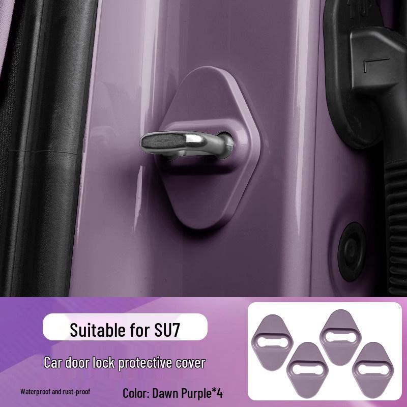 Xiaomi SU7 Car Door Lock Protection Cover: Rust-Proof ABS Buckle and Limiter Accessory