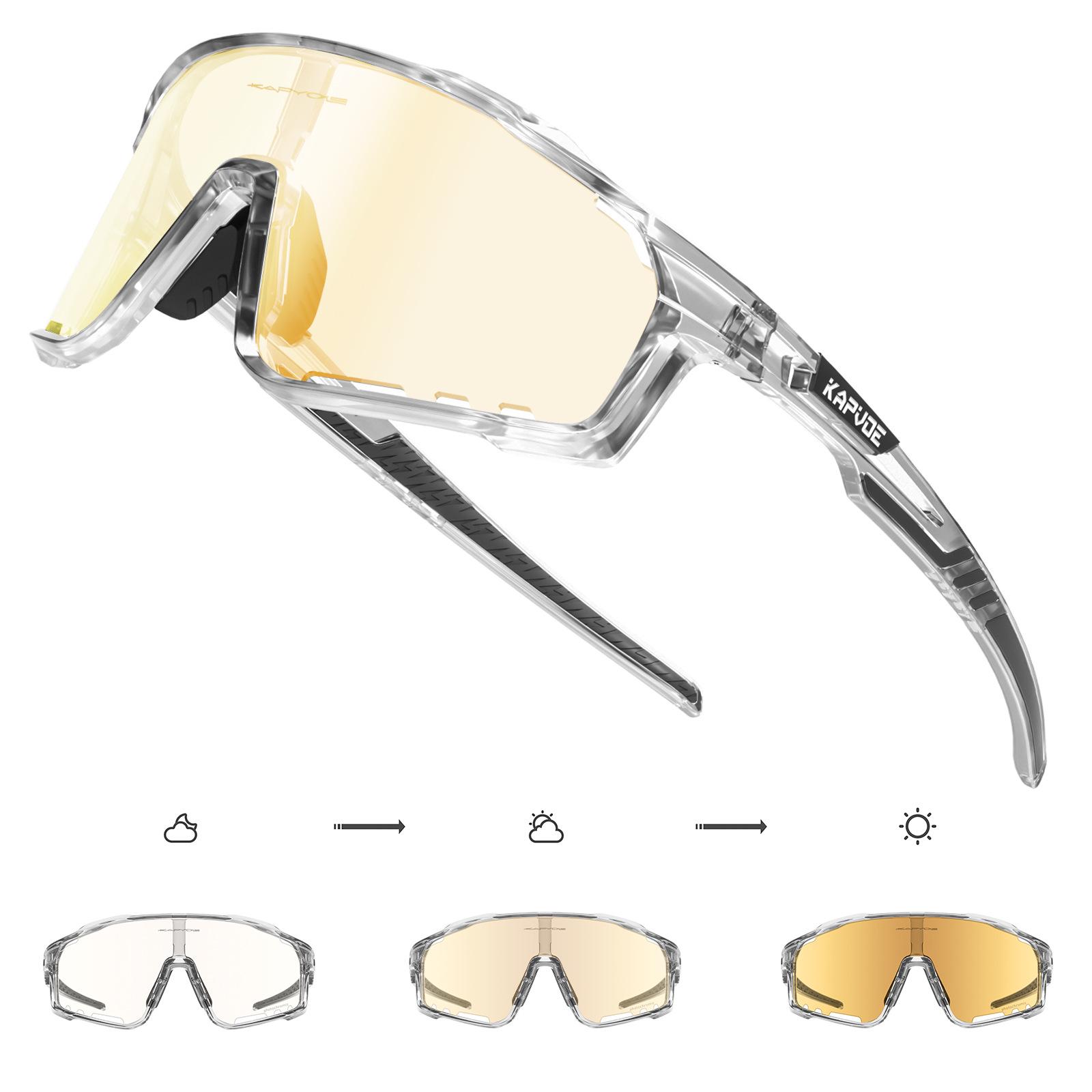 

Kapvoe Color-Changing Windproof Cycling Glasses for Men & Women