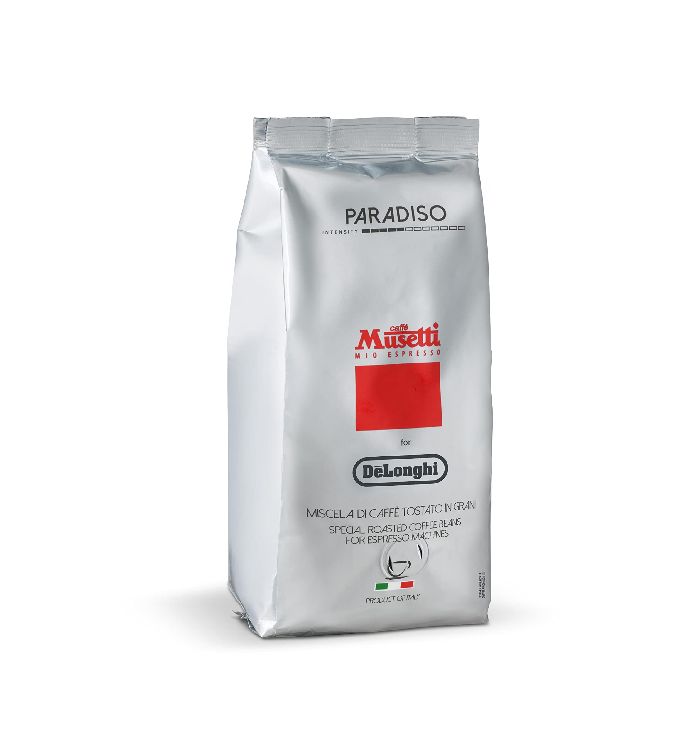 

Musetti for De Longhi Paradiso MB250-PR Coffee Beans, Musetti Whole Beans, 250g, 80% Arabica, 20% Robusta, Fruity, Made in Italy