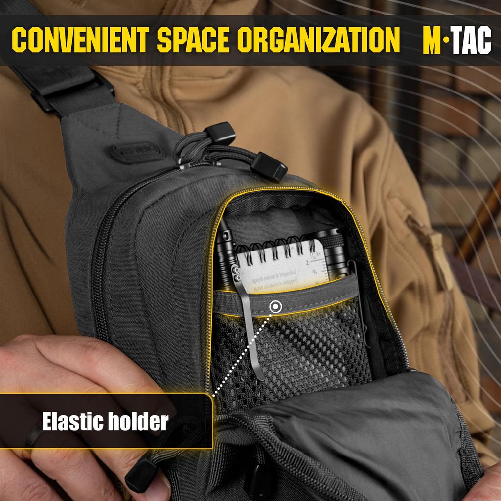 Shoulder Tactical Sling Small Backpack for Men Perfect for Chest Sling Mini Backpack M-Tac Bag, Bag, - Crossbody, Pack,