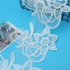 21Cm This White Black Transparent Bead Lace Wedding Dress Embroidery Accessories Car Bone Barcode Embroidery Lace Accessories