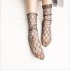 Fashion pearl lace stockings women transparent thin SoTullecks female chiffon stockings