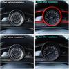 Car Interior Red Carbon Fiber ABS Accessories Interior Compatible with Mazda 3 Hatchback Sedan 2014-2018 Dashboard Instrument Meter Panel Cover