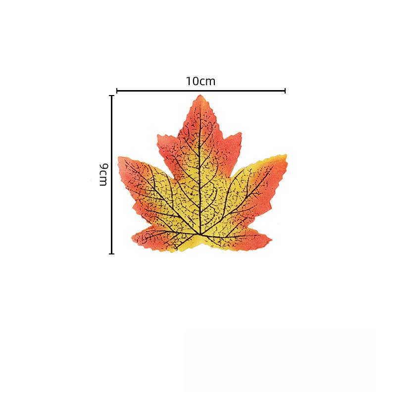 50 Pcs Fall Artificial Maple Leaves for Thanksgiving,Weddings Decorations,Festival Events