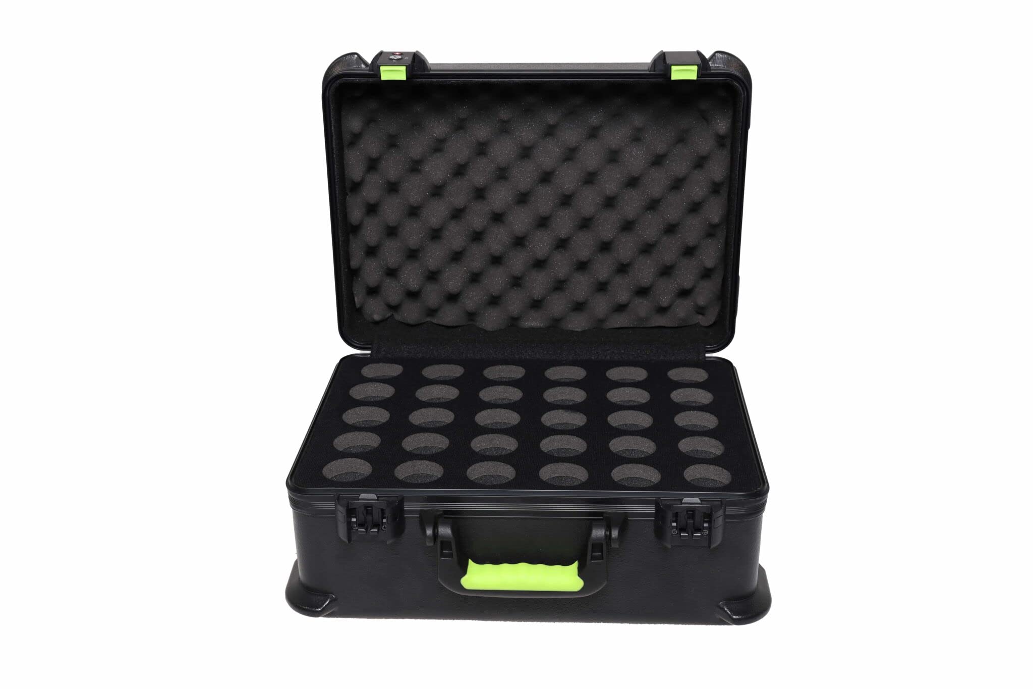 

Shure by Gator Microphone Case, PE Hard Case with TSA Lock, SH-MICCASE30 (Holds 30 Microphones)